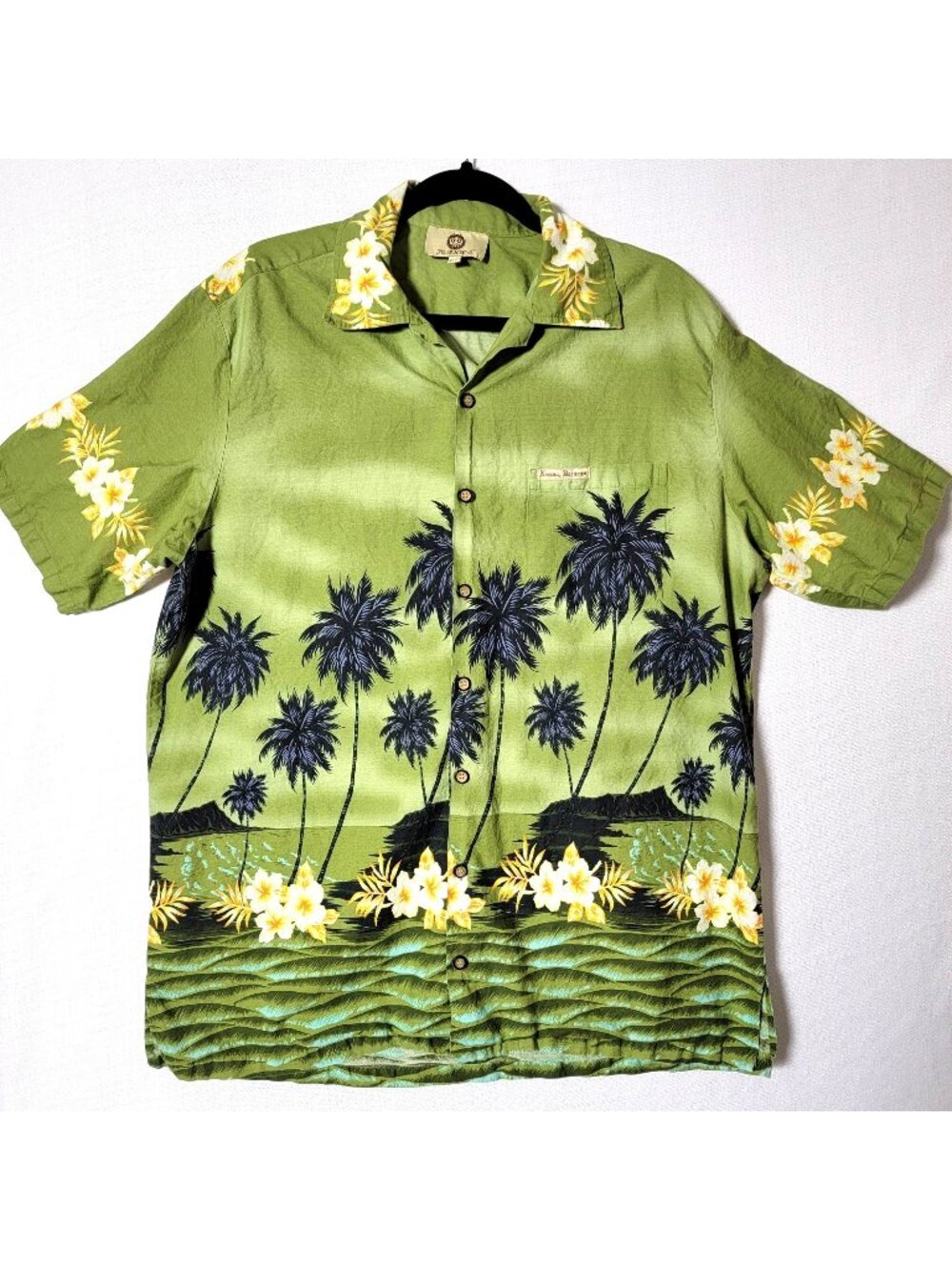 Jo Axx's Button Down Shirt Mens Sz 2XL Short Sleeve Nassau Bahamas Hawaiian